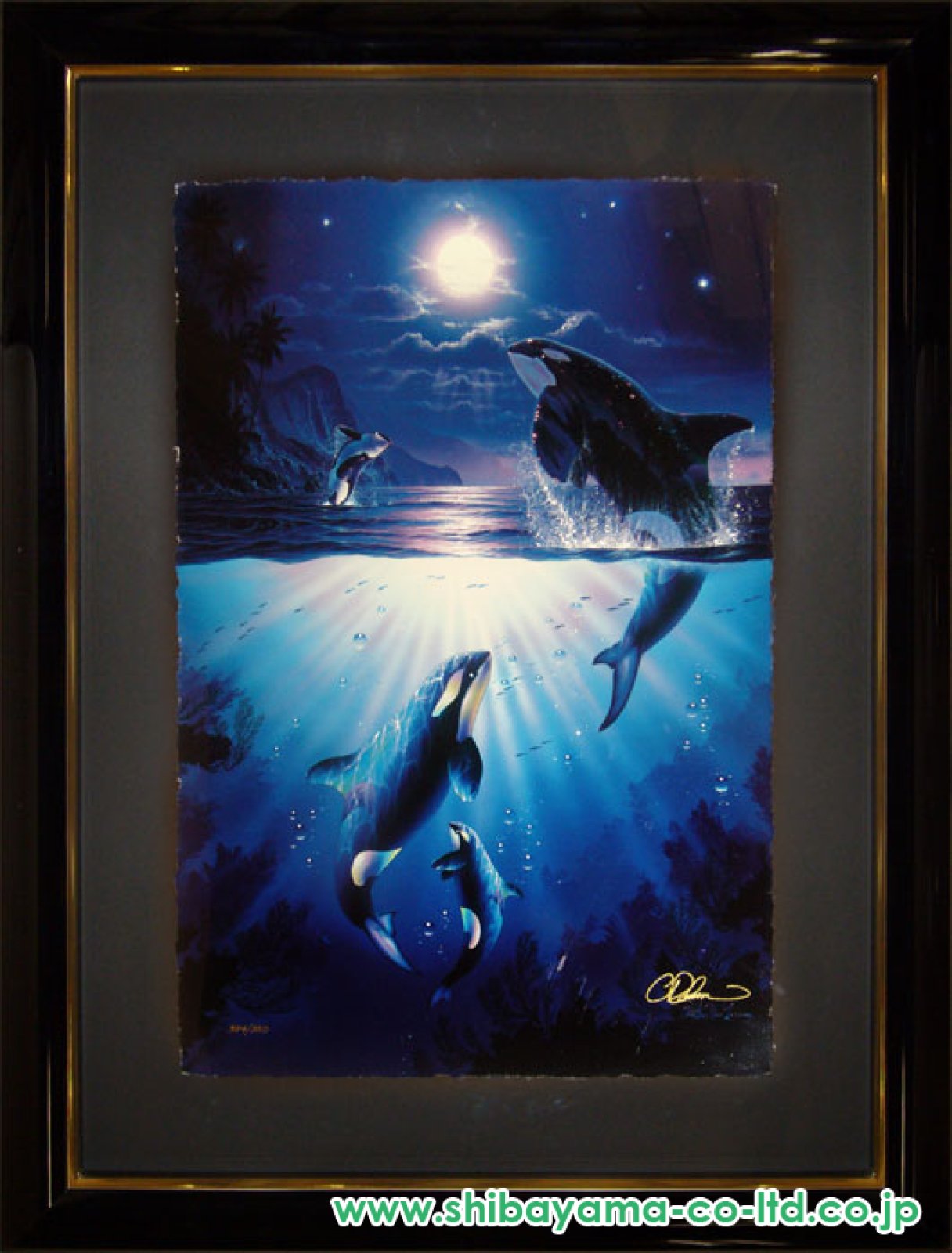 クリスチャン・リース・ラッセン「ミスティック・オルカ (S)」ラッセン