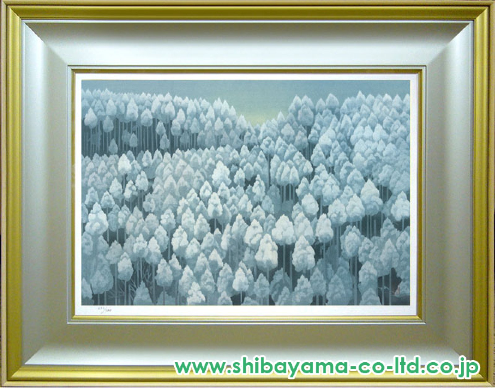 東山魁夷「北山初雪」木版画＋新復刻画 :: 絵画買取・販売 - シバヤマ