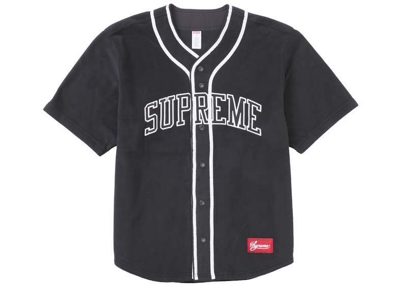Supreme Polartec Baseball Jersey Black メンズ - FW24 - JP