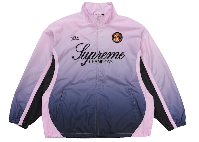 Supreme Umbro Gradient Track Jacket Pink Men's - US