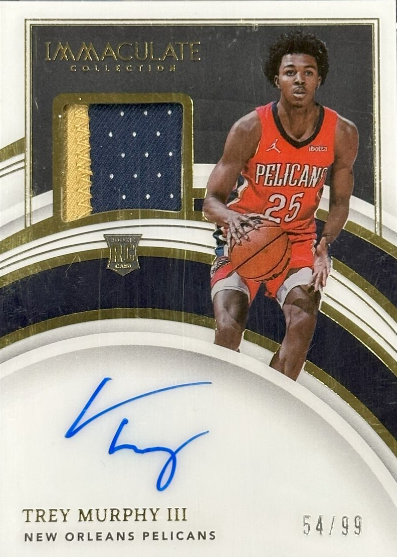 Trey Murphy III 2021 Immaculate #113 Rookie Patch Auto /99 Price