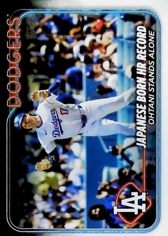 Shohei Ohtani 2024 Topps Update #US123 Season Highlights - Golden