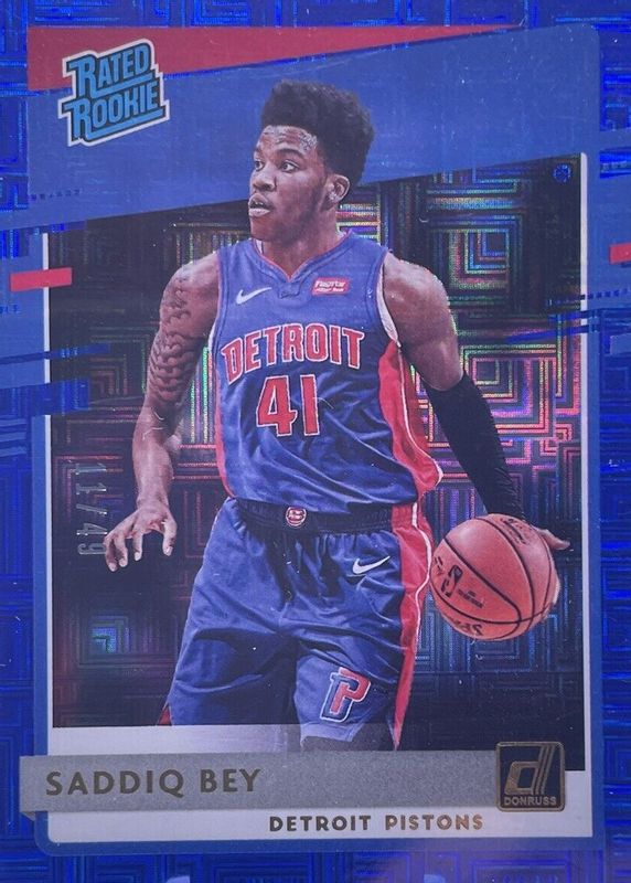 Saddiq Bey /41シリ RC auto STUB貴重 NBA Saddiq Bey /41シリ RC auto