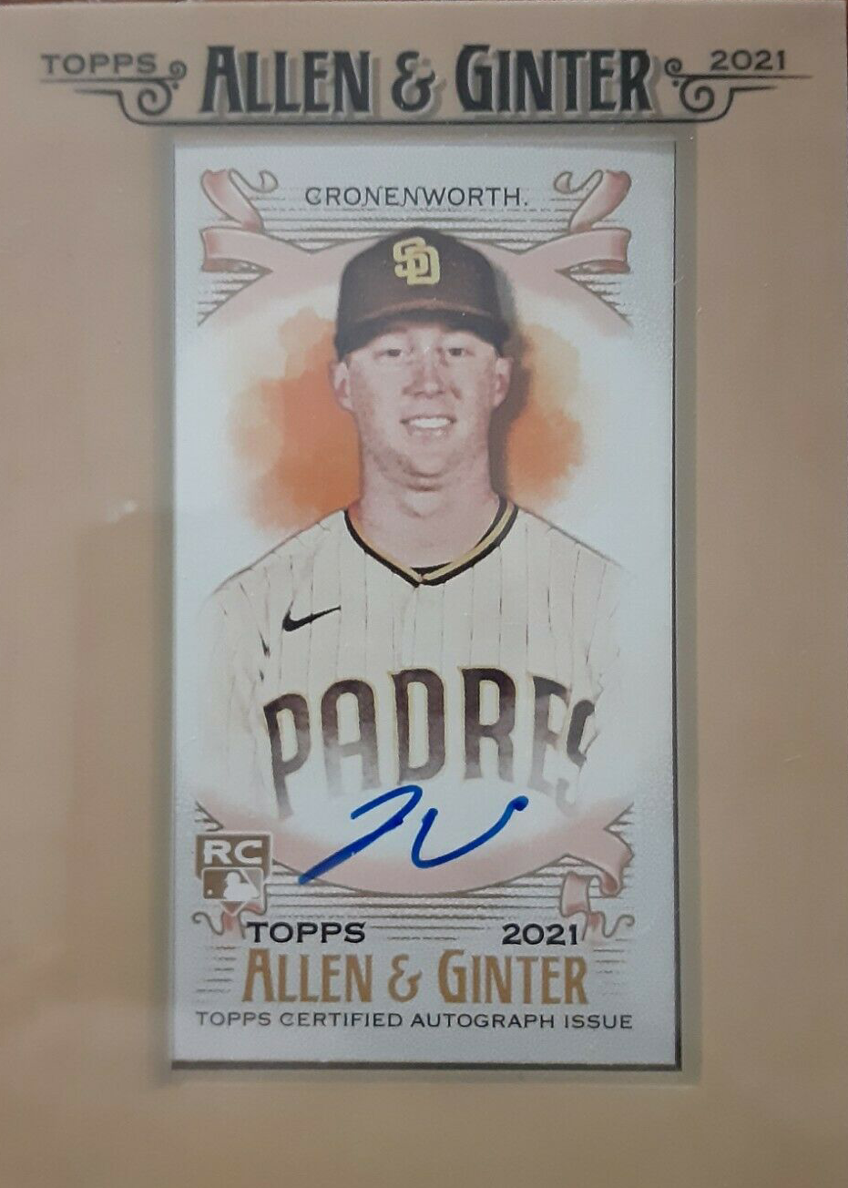 Jake Cronenworth 2021 Topps Allen & Ginter #FMA-JC Framed Mini