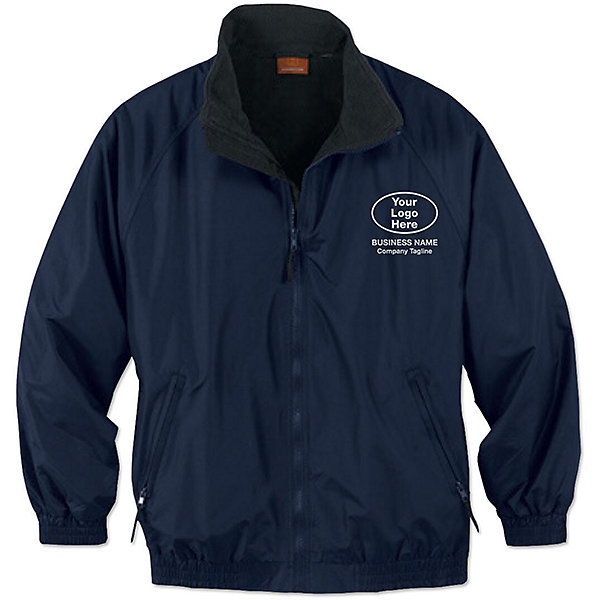Harriton Embroidered Fleece Lined Nylon Jacket | Amsterdam Printing