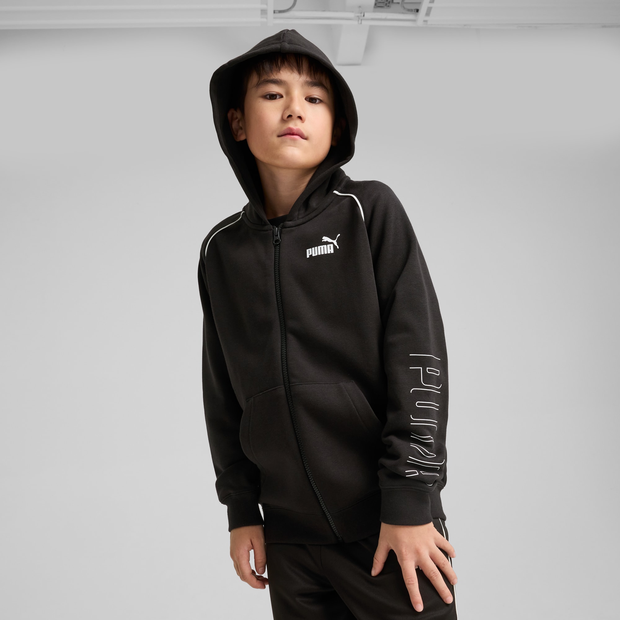 PUMA SPORT Big Kids' Full-Zip Hoodie | PUMA