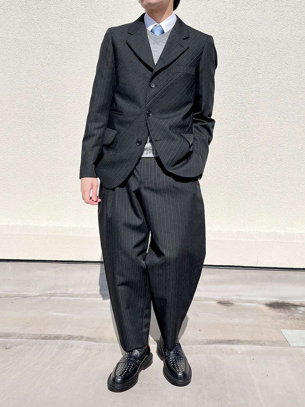 つっちー｜COMME des GARCONS HOMME DEUXのスーツセットを使った