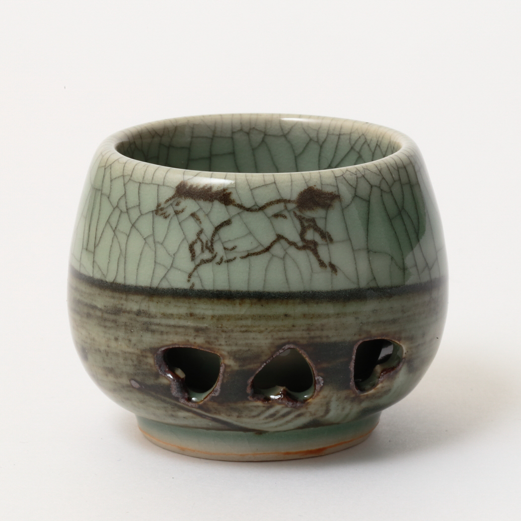 大堀相馬焼 松永窯 二重ぐい呑み | 大堀相馬焼のプレゼント・ギフト