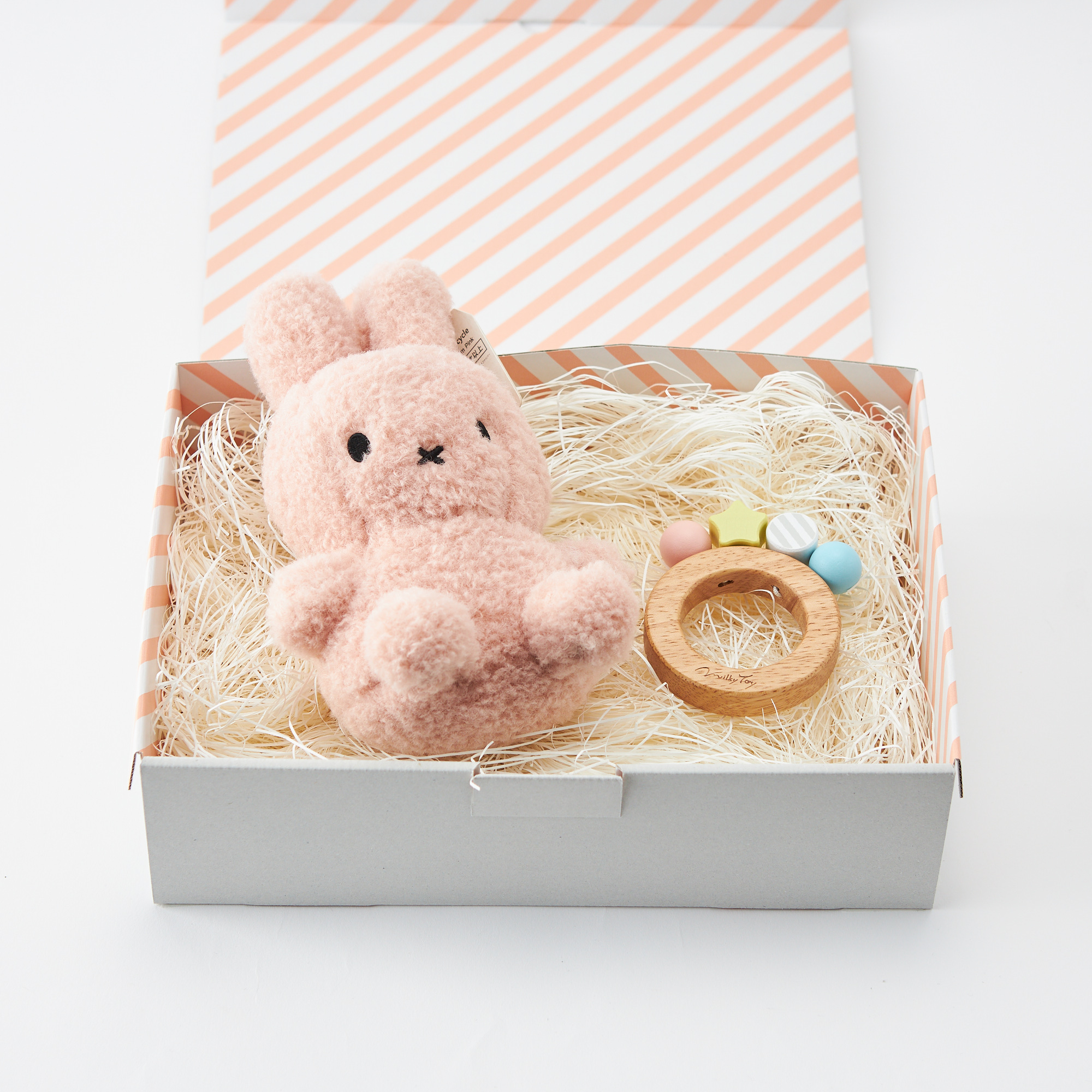 ボックス付き】ミッフィーのぬいぐるみ＆ラトルセット | BON TON TOYS