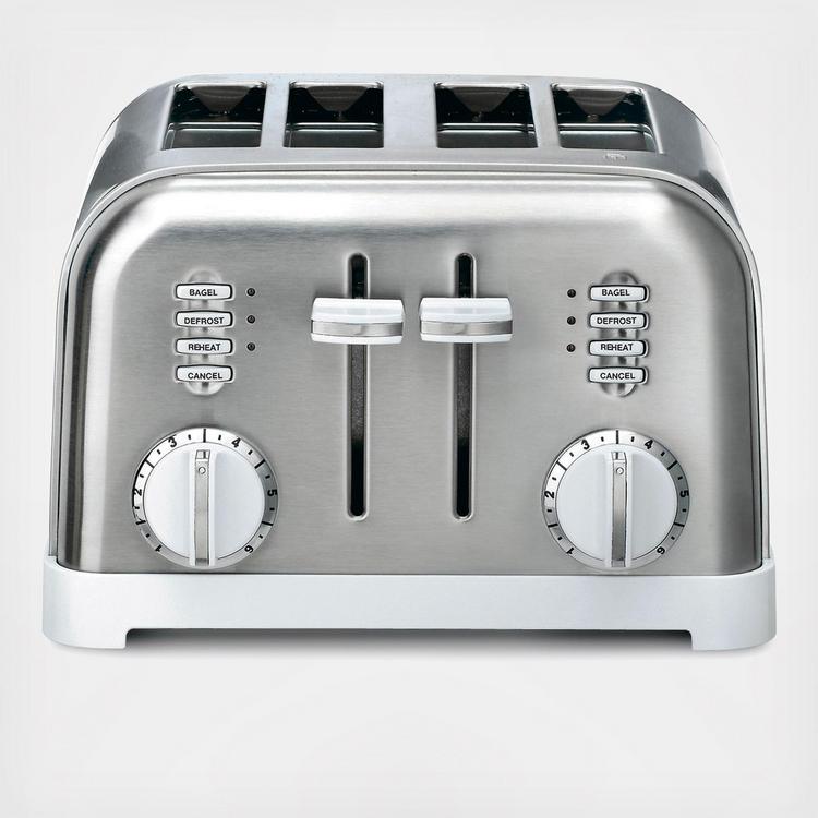 Cuisinart, 4-Slice Metal Classic Toaster CPT-180BKSP1 | Zola