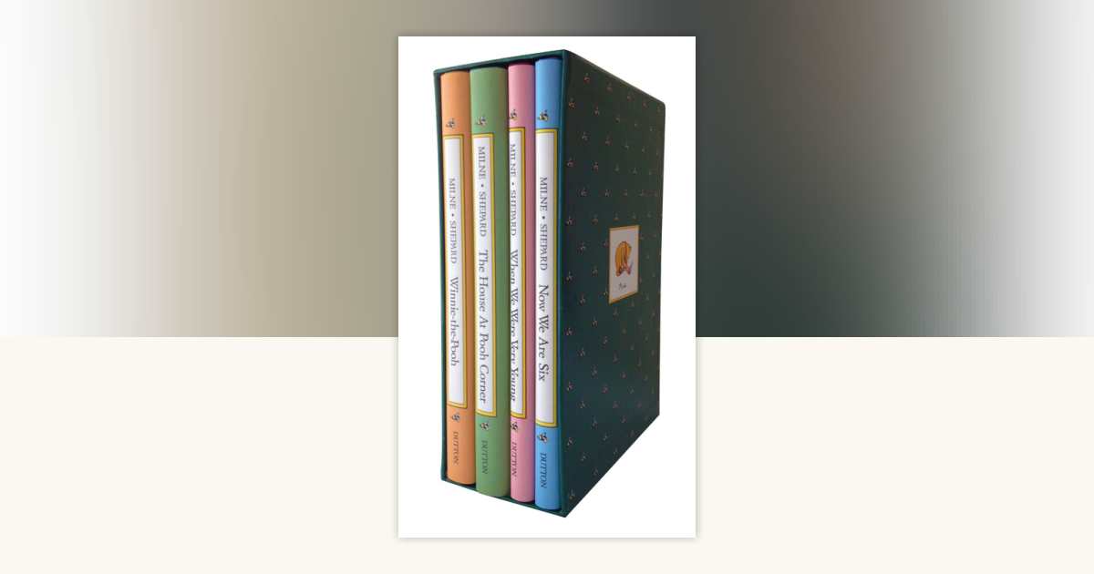 Pooh Library original 4-volume set by A. A. Milne: 9780525444510