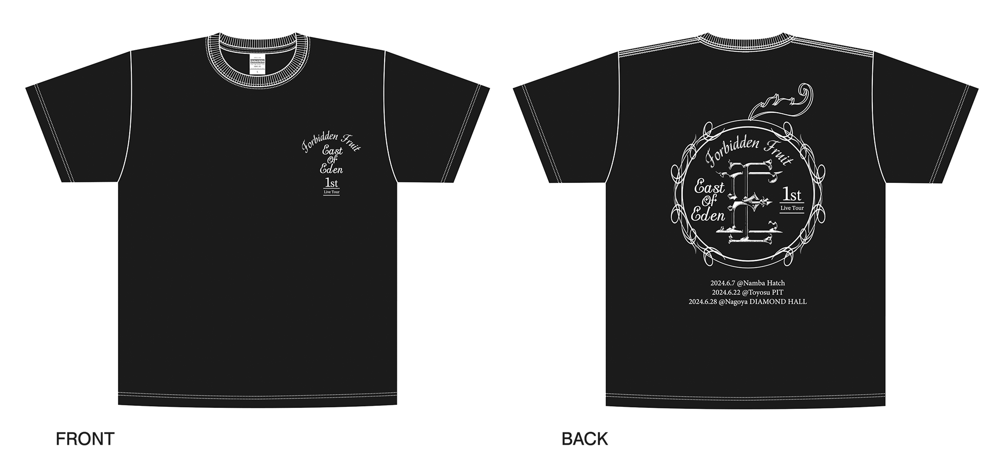 East Of Eden 1st Live Tour - Forbidden Fruit - 」グッズ通販決定