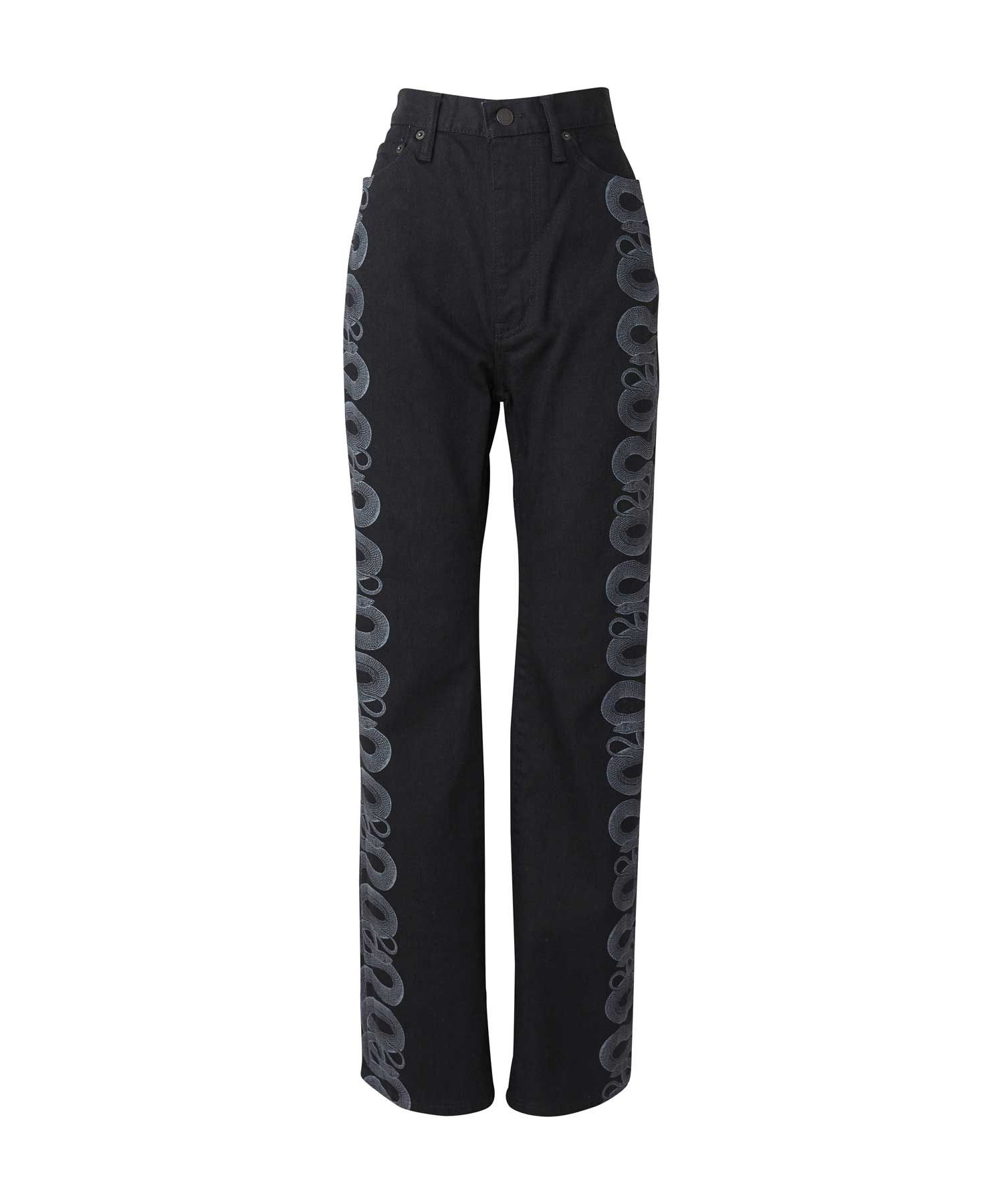 SNAKE LOOP柄デニムフレアパンツ|HYSTERIC GLAMOUR WOMEN | HYSTERIC