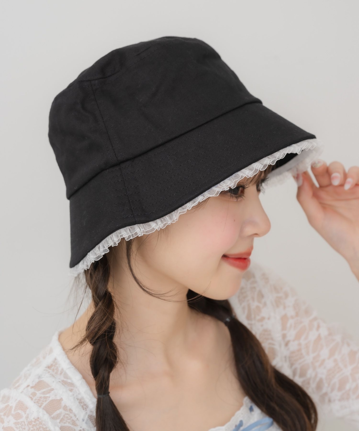 レース付きバケットハット|casita | RETRO GIRL ONLINE STORE レトロ