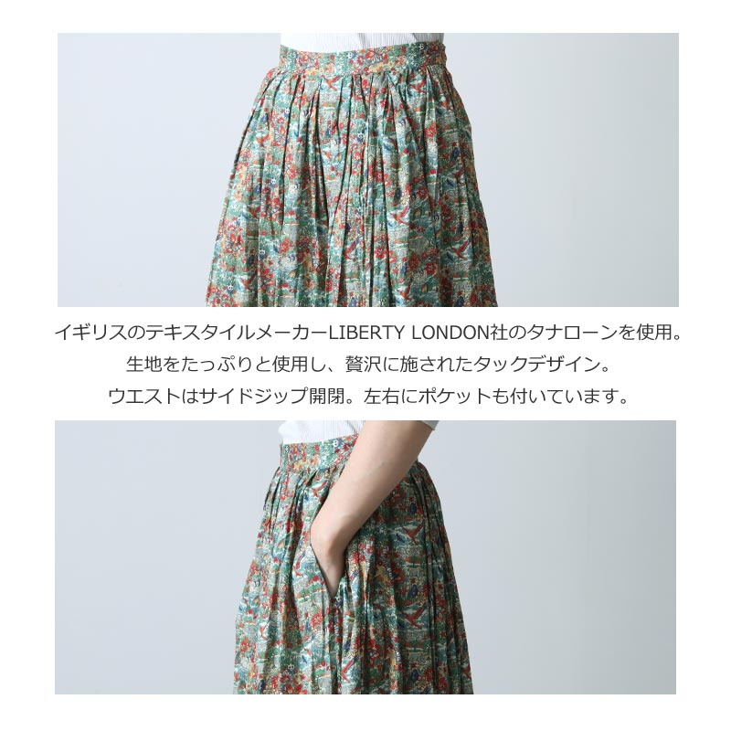 YAECA (ヤエカ) WRITE CULOTTES LIBERTY / ライトキュロットリバティ