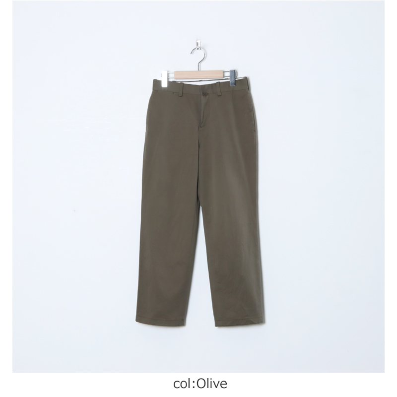 YAECA (ヤエカ) CHINO CLOTH PANTS PIPED / チノクロスパンツパイプド