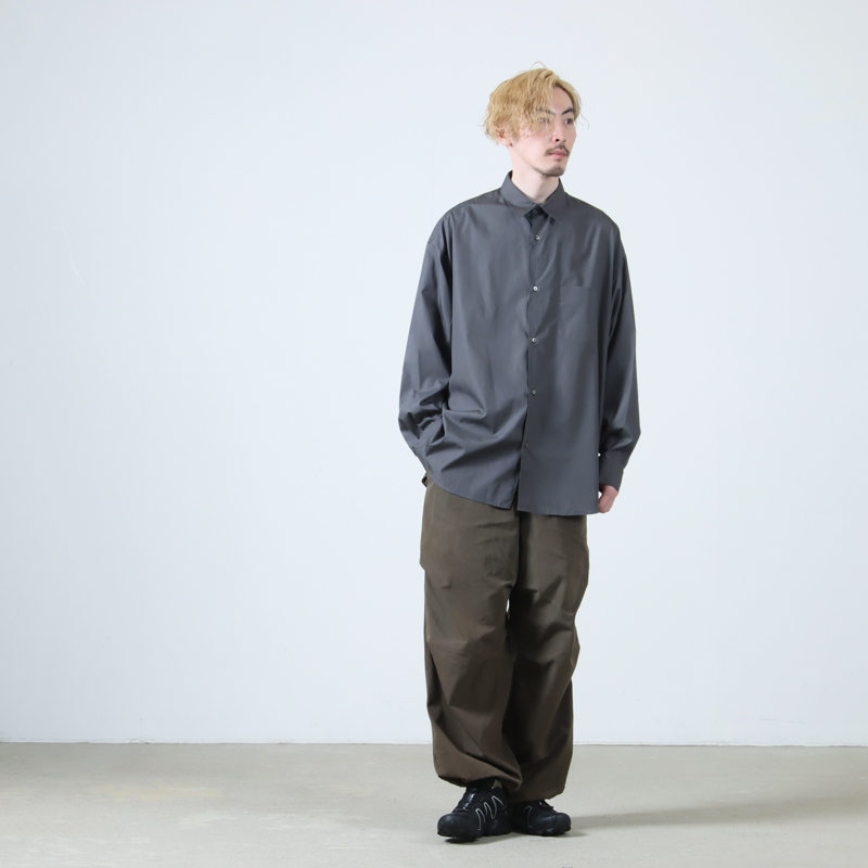 Graphpaper (グラフペーパー) Broad L/S Oversized Regular Collar