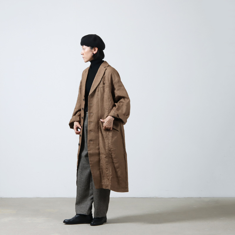 ICHI Antiquites (イチアンティークス) リネンキャンバスコート