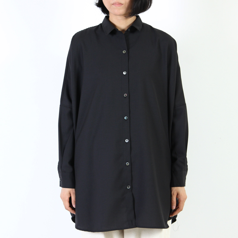 mizuiro ind (ミズイロインド) ワイドシャツチュニック
