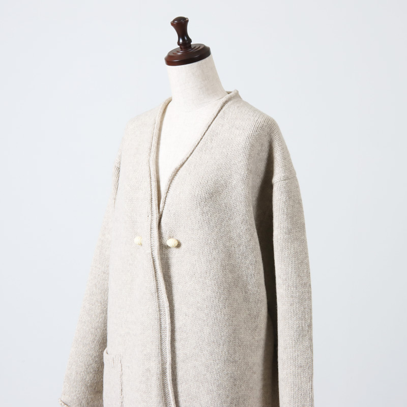 Atelier d'antan (アトリエ ダンタン) Bohr Wool Knit Long Cardigan