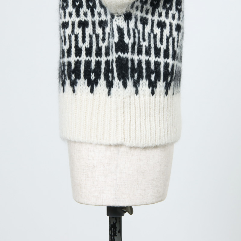 BATONER (バトナー) women MOHAIR NORDIC CREW NECK / モヘア