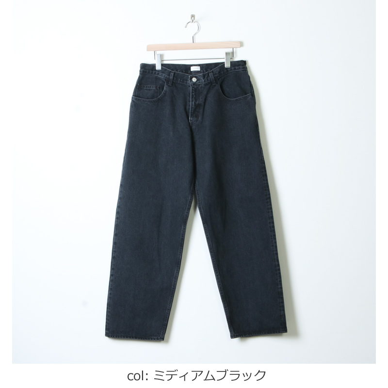 CIOTA (シオタ) ブラック スビンコットン 13,5oz バギーデニム