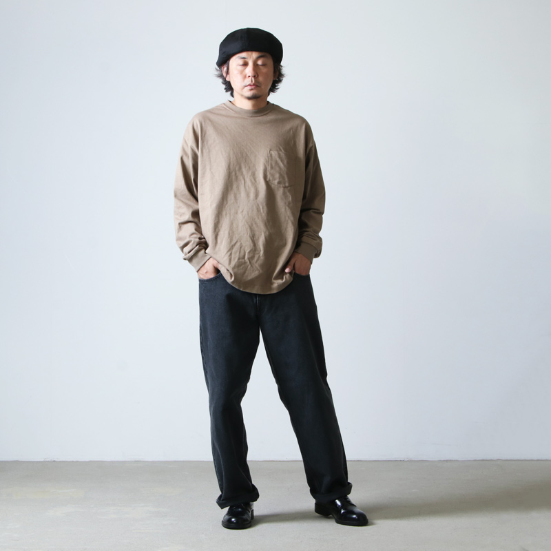 CIOTA (シオタ) ブラック スビンコットン 13,5oz バギーデニム