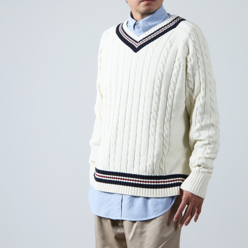 CIOTA (シオタ) スビンコットン Vネックチルデンニット