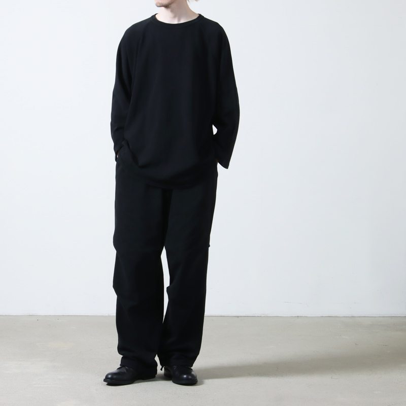 COMOLI (コモリ) コットンジャージ ベースボールTシャツ