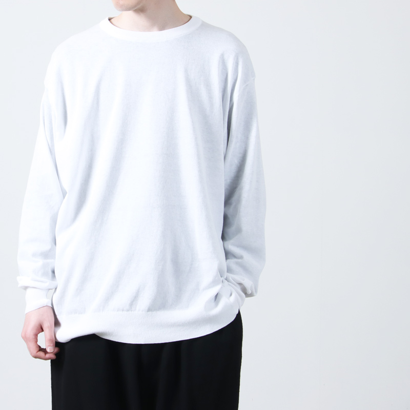 COMOLI (コモリ) コットン クルーネックニット