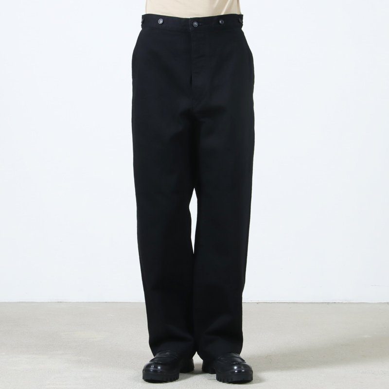 COMOLI (コモリ) ブラックデニム オーバーパンツ