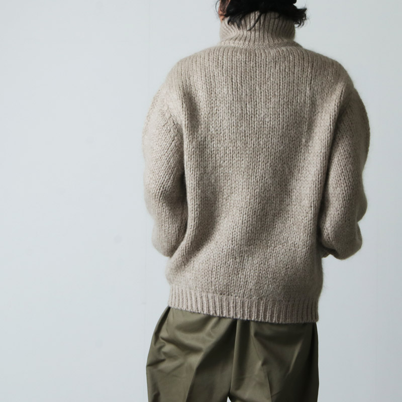 crepuscule (クレプスキュール) mohair lowgage high neck / モヘア