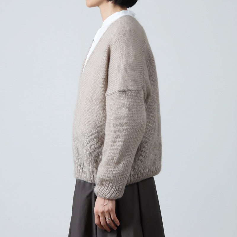 evameva (エヴァムエヴァ) mohair silk cardigan / モヘアシルク