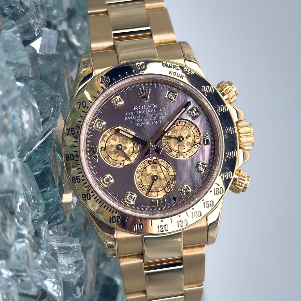 Rolex Daytona Gold Black Tahitian MOP Full Set por 315.259 R$ para