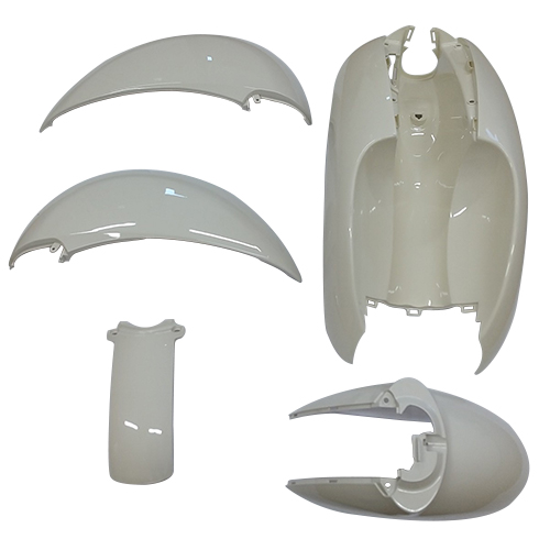 スクーピー 外装5点セット アイボリー - バイク