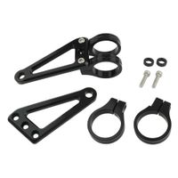 マシンドホリゾン ロングヘッドライトステー 3クランプ 39mm シルバー