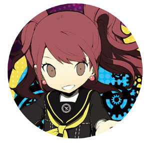 ペルソナQ シャドウ オブ ザ ラビリンス 缶バッジ 桐条美鶴 ペルソナQ
