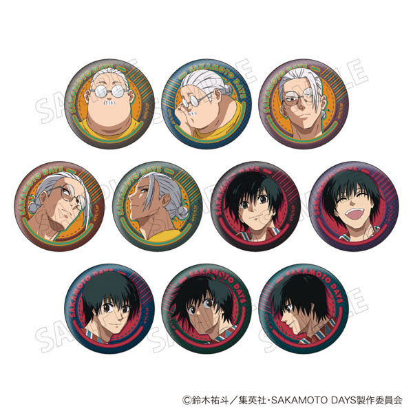 SAKAMOTO DAYS 坂本＆南雲 顔コレ缶バッジガム 10個入りBOX (食玩