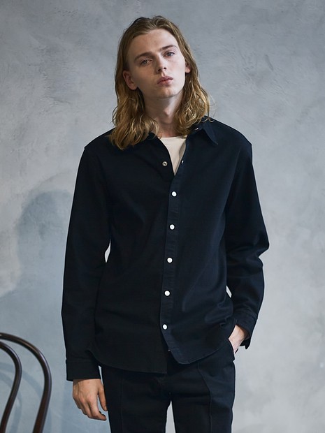 セットアップ対応】ストレッチ デニムシャツ｜5351POUR LES HOMMES