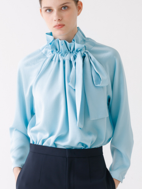 ロングセラー】サテンリボンブラウス｜DESIGNWORKS / デザインワークス