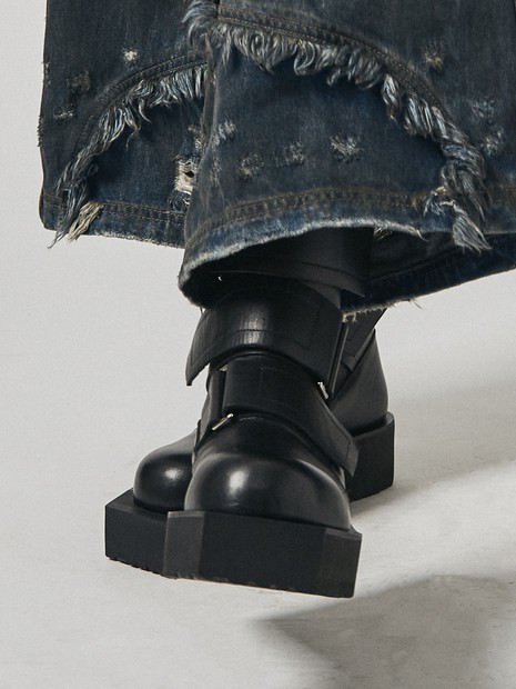 40周年】ビッグストラップ ロング ブーツ｜alfredoBANNISTER