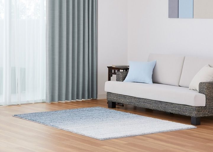 ラグ フィーノ・グラデーションv02 ～砂浜に打ち寄せる波を連想させる