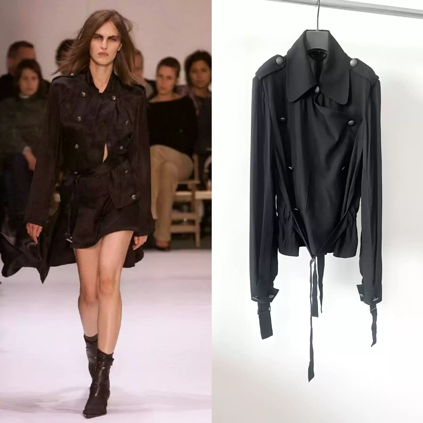 希少 YOSHIKI HISHINUMA ショートコート テーラード Aライン 希少