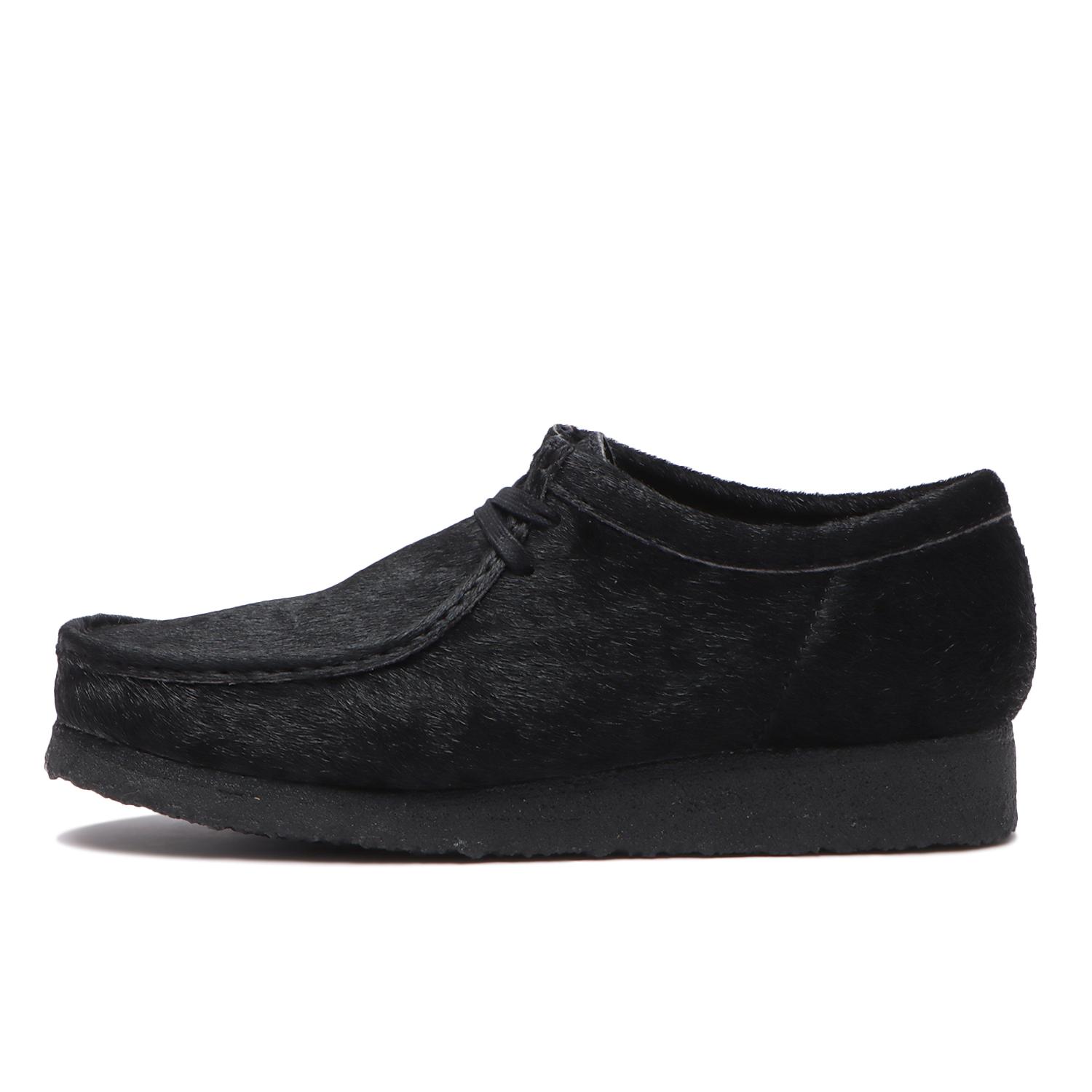 CLARKS】 クラークス Wallabee ワラビー 26174031 Black Hair On | ABC