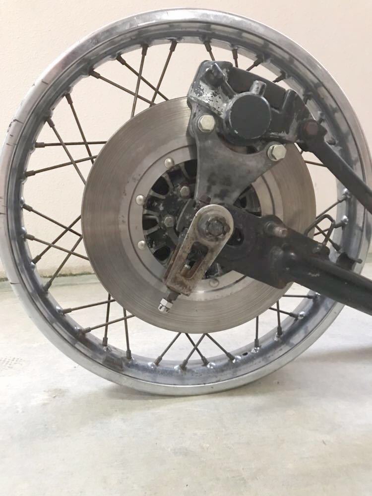 GS750リアホイールGS400ザリゴキバブ等のリアディスク化に