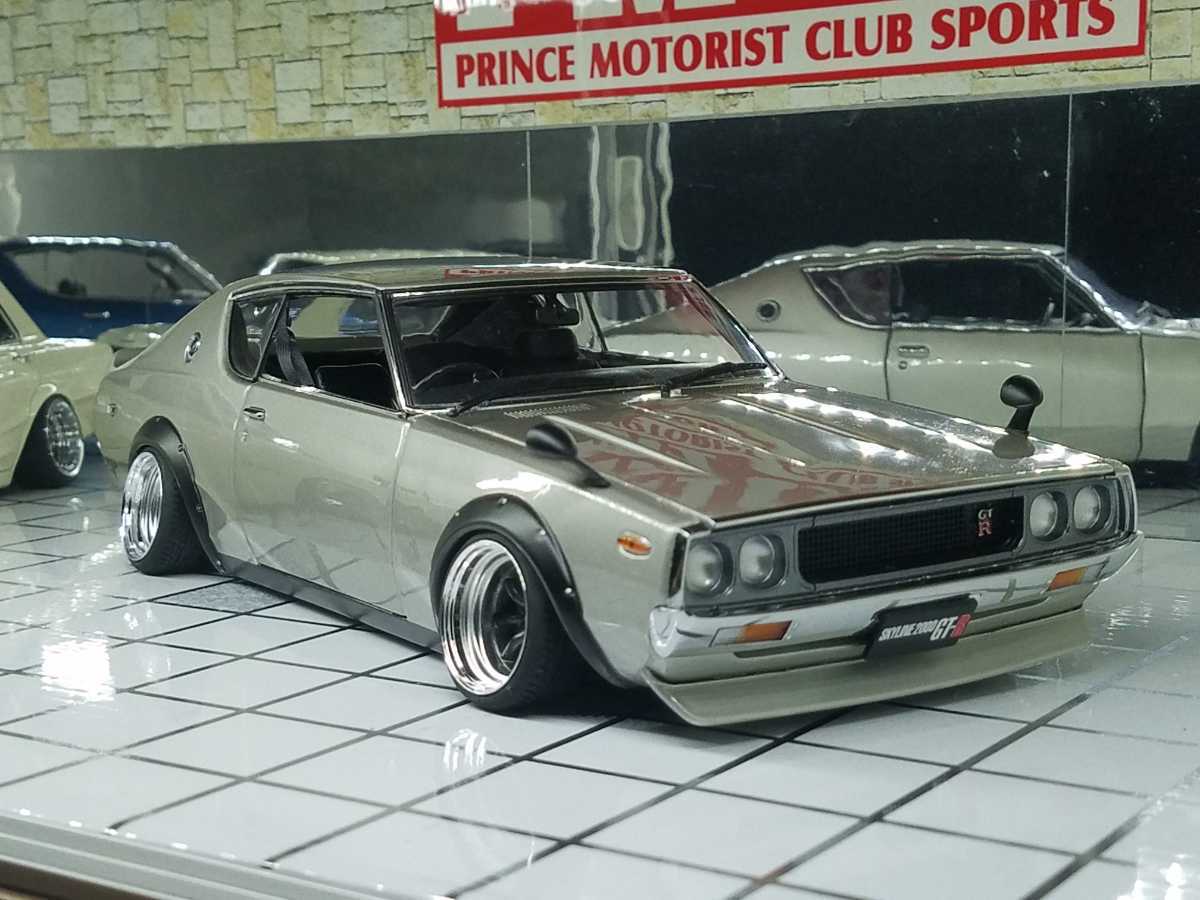 1⁄18 京商 スカイライン GT-R ケンメリ 白 ワタナベ 改造 カスタム 1
