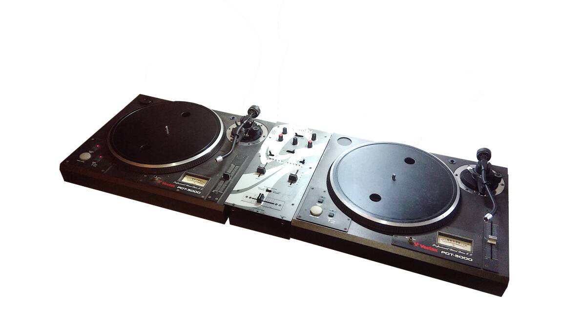 DJセットgeminiミキサー&ターンテーブル（2個） gemini ターンテーブル