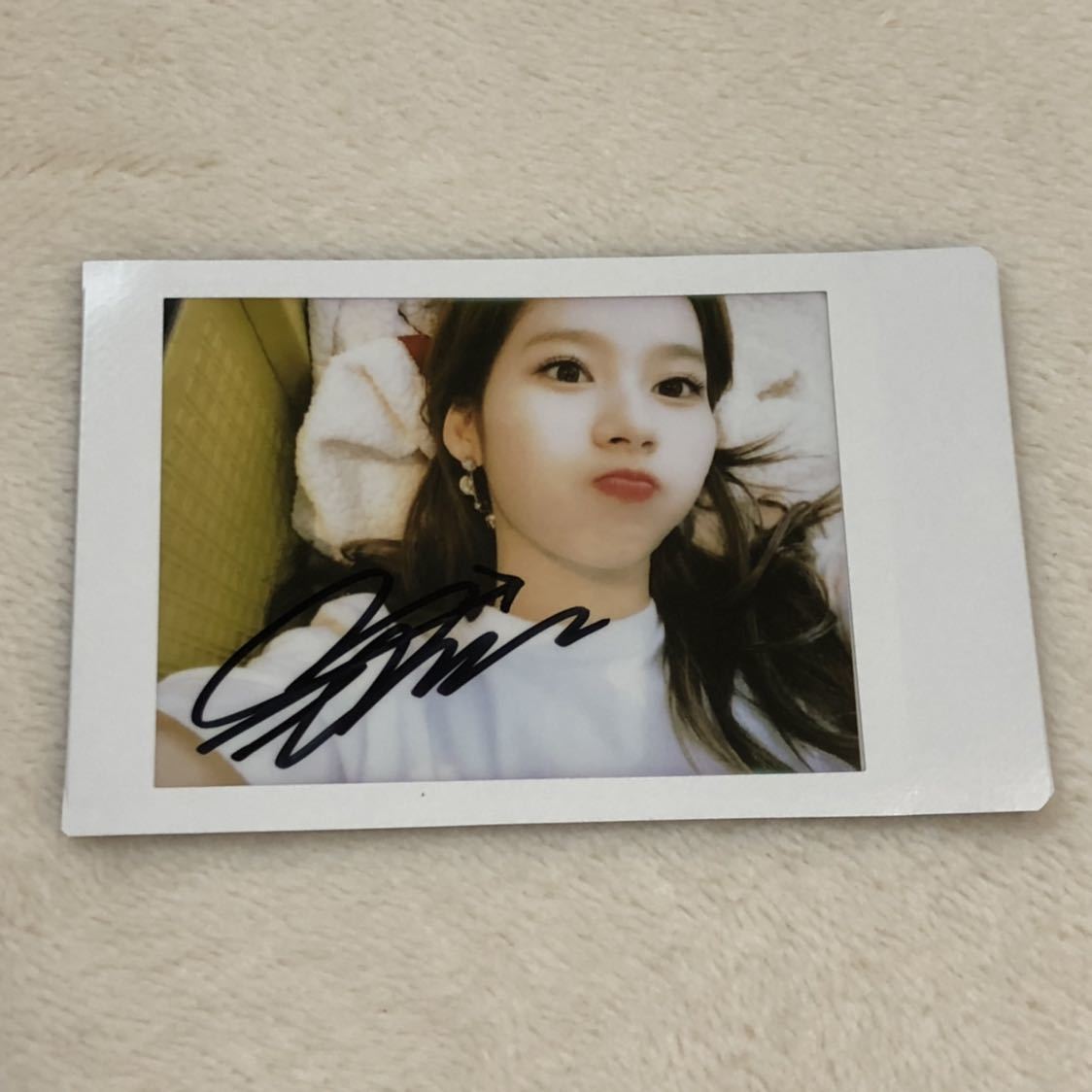 TWICE サナ 直筆サイン ワイドチェキ Sana Signed Checki TWICE サナ