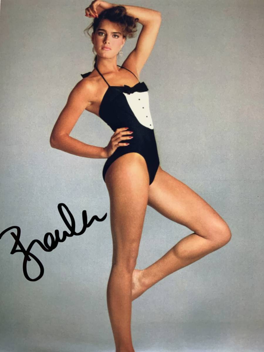 ブルックシールズ直筆サイン入り2Lサイズ写真… ブルックシールズ直筆