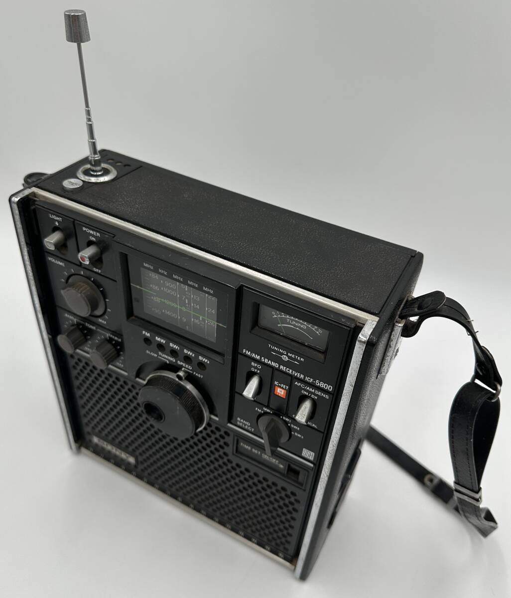 ジャンク品 SONY BCLラジオ スカイセンサー 5800 ACアダプター付き